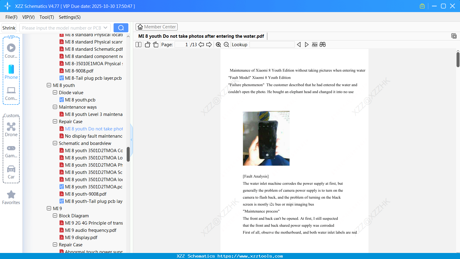 Xiaomi MI 8 Youth Do Not Take Photos After Entering The Water